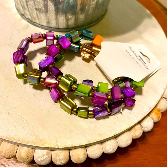 Multi stretch bracelet set (a5) - Picture 2 of 2